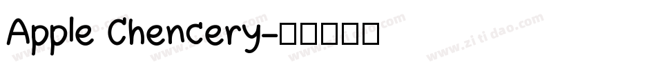 Apple Chencery字体转换